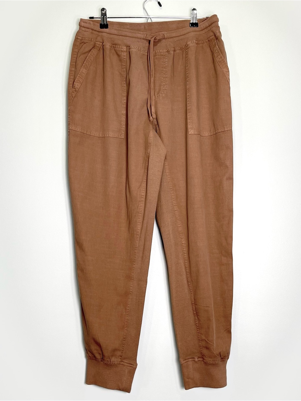 NWT HAVEN WELL WITHIN Women's Organic Cotton Jogger Pants Brown Size Medium